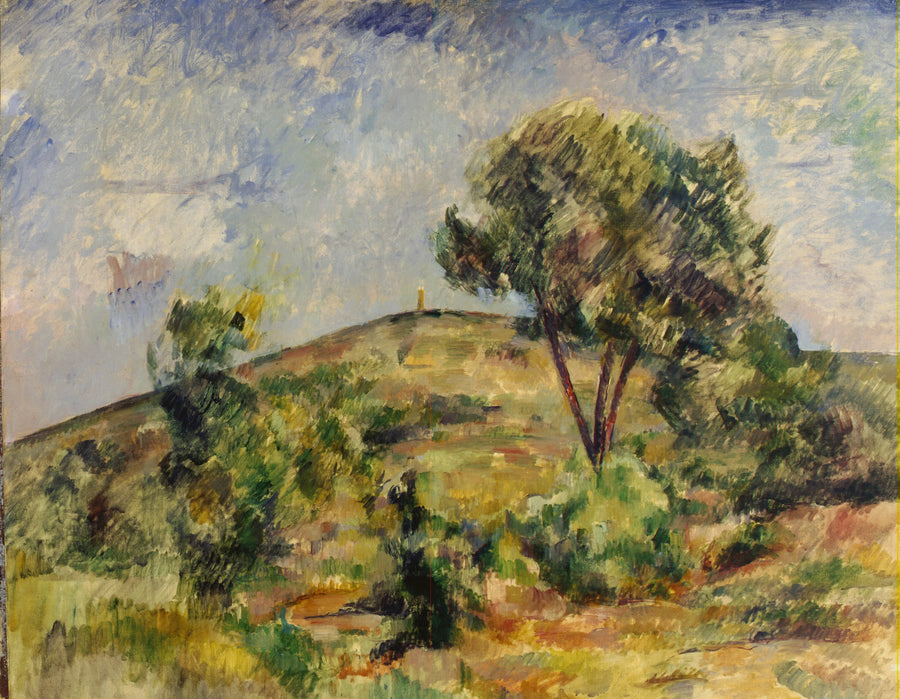 Krajobraz w pobliżu Aix z wieżą Cezara - Paul Cézanne