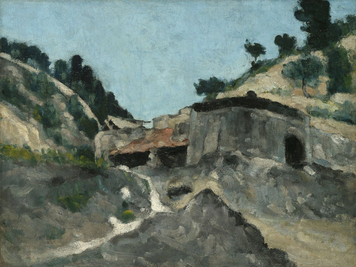 Krajobraz z młynem wodnym, około 1871 - Paul Cézanne
