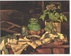 Garnek kwiatów na stole, 1878 -1880 - Paul Cézanne