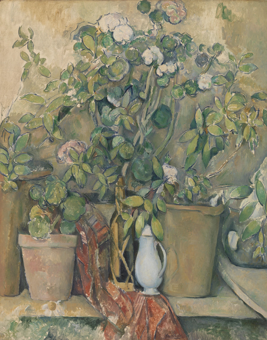 Donice z terakoty i kwiaty - Paul Cézanne
