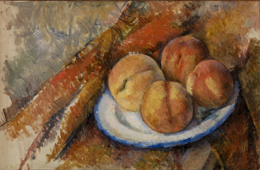 Cztery brzoskwinie na talerzu - Paul Cézanne