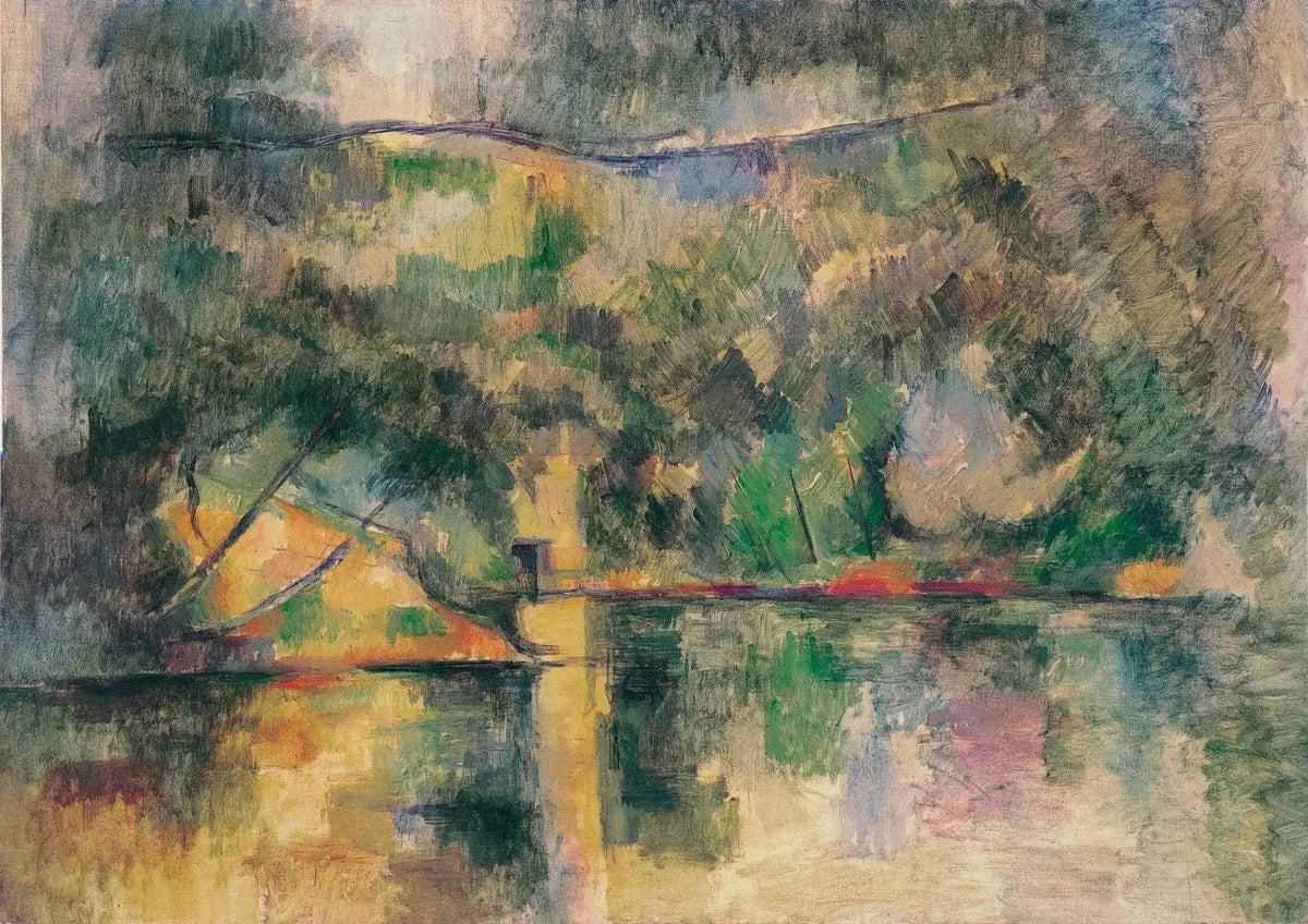 Refleksje w wodzie, około 1888 -1890 - Paul Cézanne