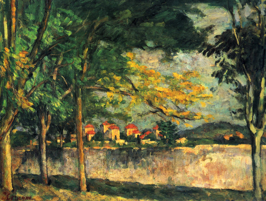 Droga; Mur obronny - Paul Cézanne