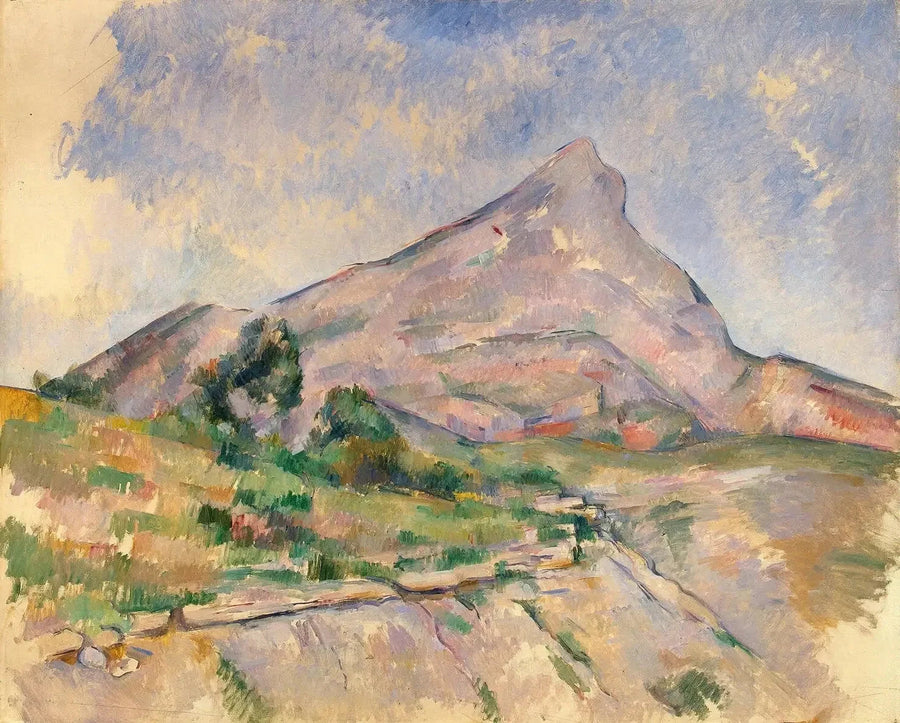 Góra Sainte-Victoire widziana z Les Infernets, około 1895 roku - Paul Cézanne