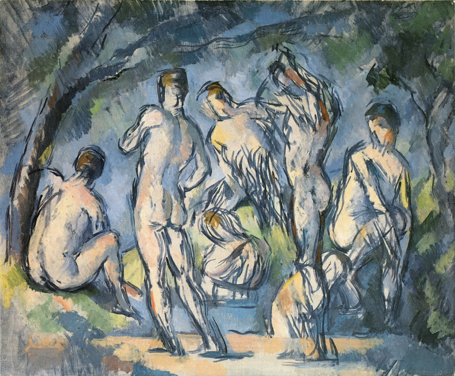 Grupa siedmiu kąpiących się - Paul Cézanne