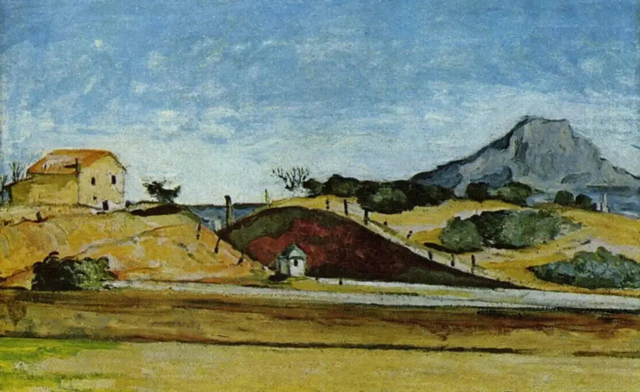 Okop z Górą Świętej Wiktorii - Paul Cézanne