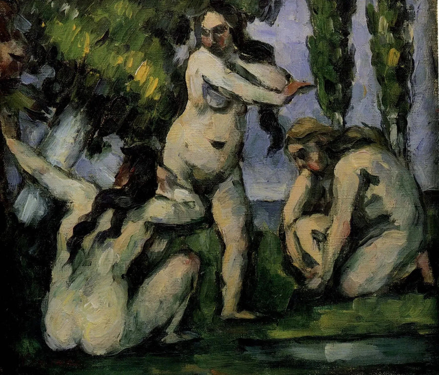 Trzy kąpiące się - Paul Cézanne