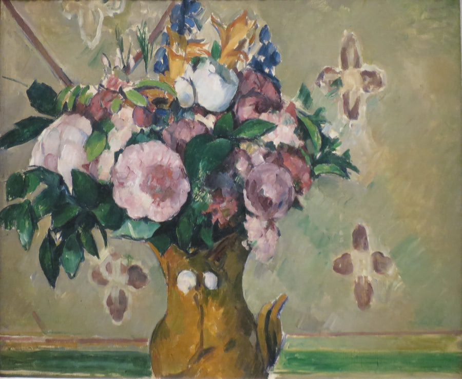 Kwiaty w czerwonym wazonie - Paul Cézanne