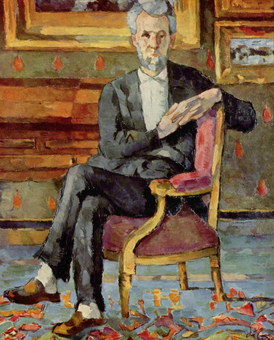 Portret Victora Chocqueta siedzącego, 1877 - Paul Cézanne