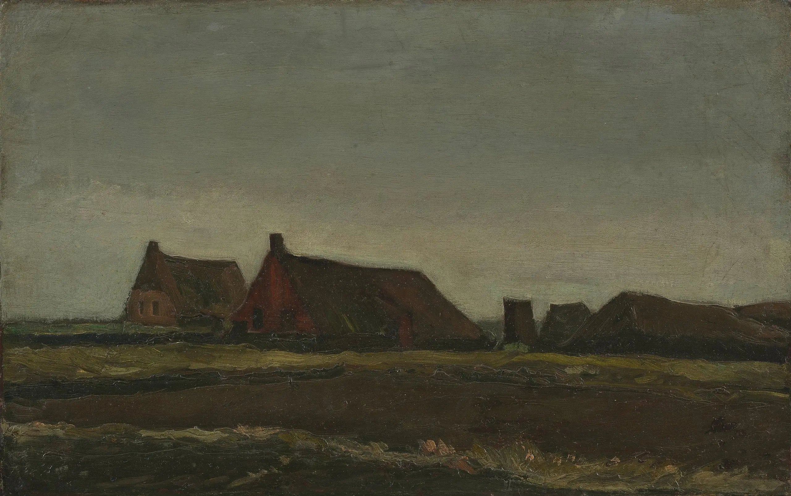 Reproduction du tableau « Chalets - Vincent van Gogh » par Alpha Reproduction en peinture à l’huile