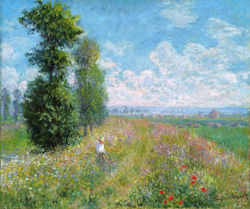 Pole z topolami - Claude Monet