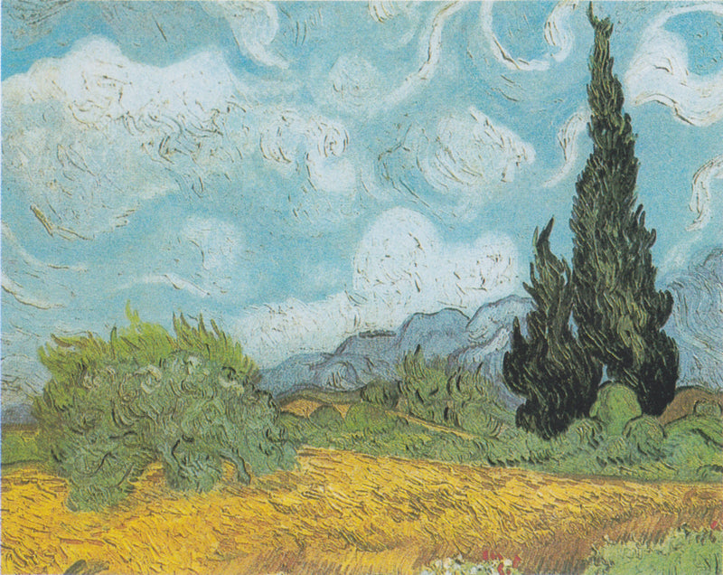 Pole pszenicy z cyprysem - Vincent van Gogh