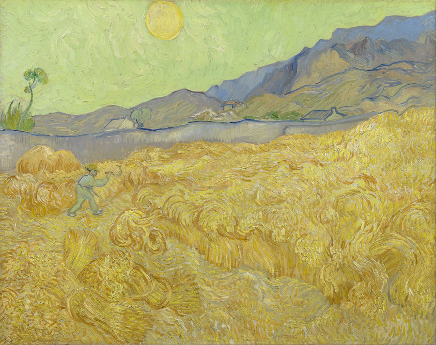 Pole pszenicy z kosiarką - Vincent van Gogh