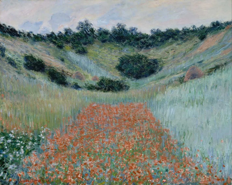 Pole makowe w wydrążonym W1000 - Claude Monet