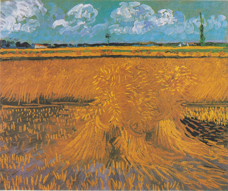 Pole pszenicy z snopkami - Vincent van Gogh