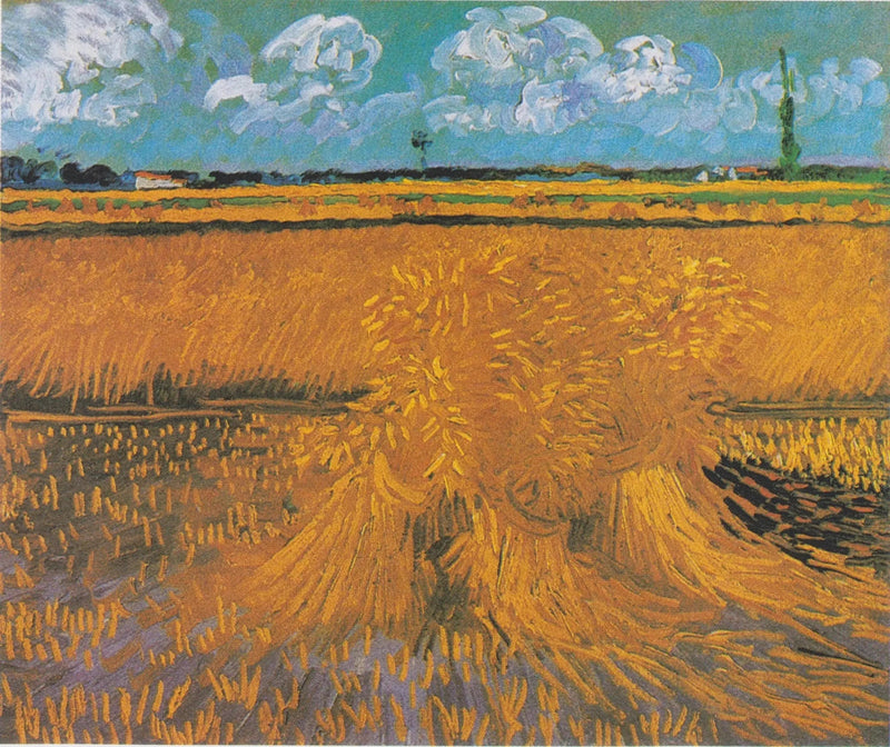 Pole pszenicy z snopkami - Vincent van Gogh