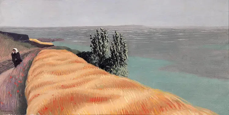 Pole pszenicy, Locquirec - Félix Vallotton