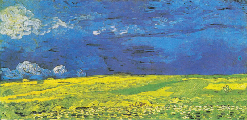 Pole pszenicy pod burzowymi chmurami - Vincent van Gogh