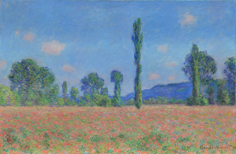 Pole maków w Giverny - Claude Monet