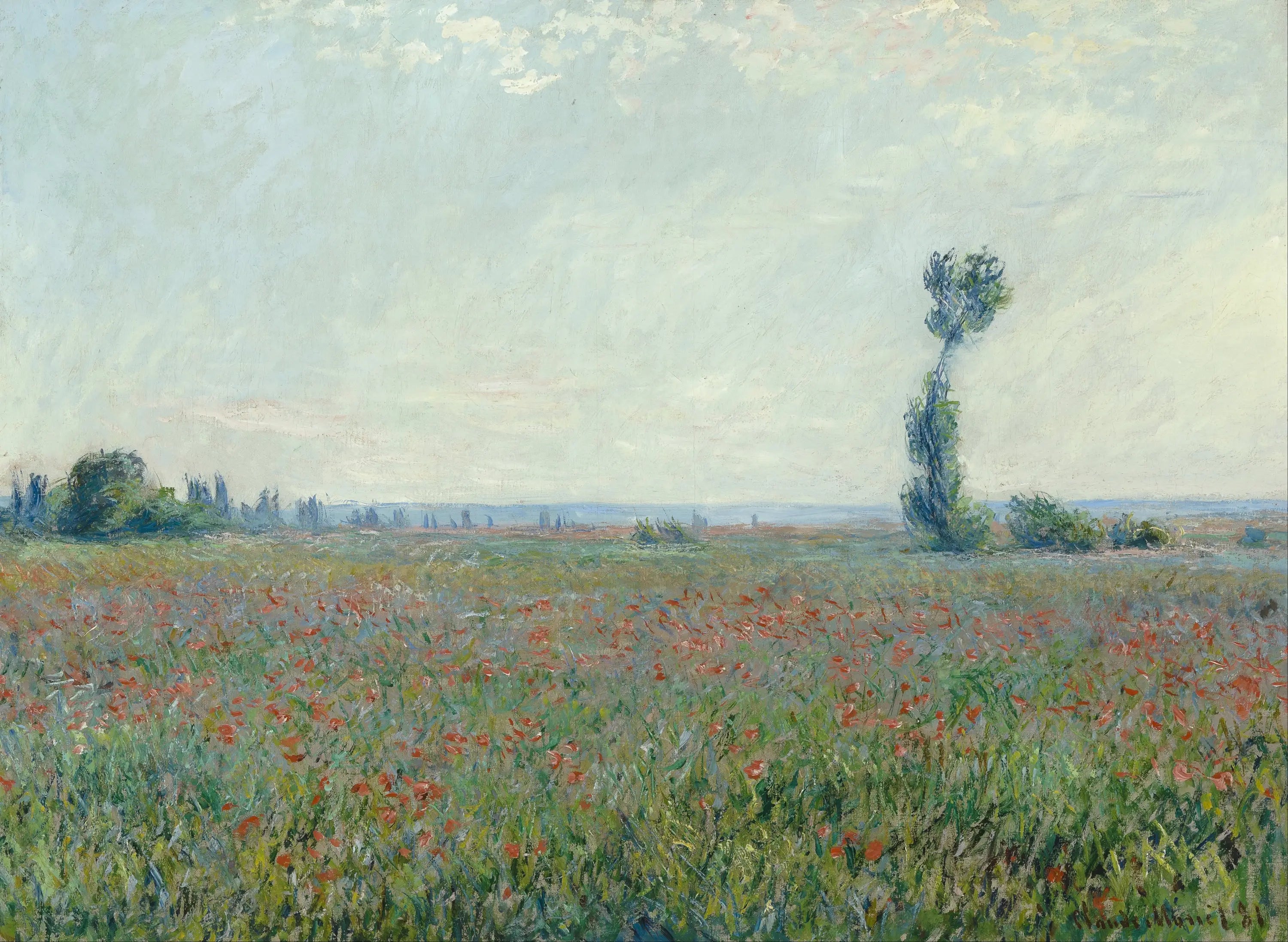 Reproduction du tableau « Champ de coquelicots - Claude Monet » par Alpha Reproduction en peinture à l’huile