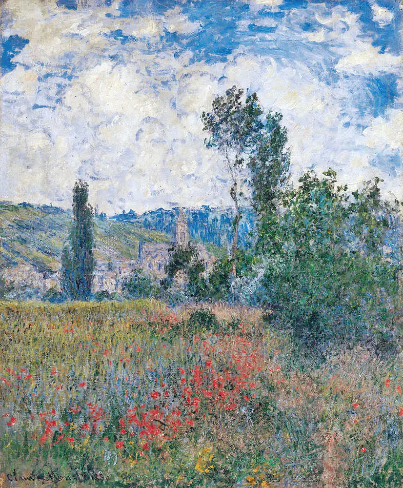 Reproduction du tableau « Champ de coquelicots - Claude Monet » par Alpha Reproduction en peinture à l’huile