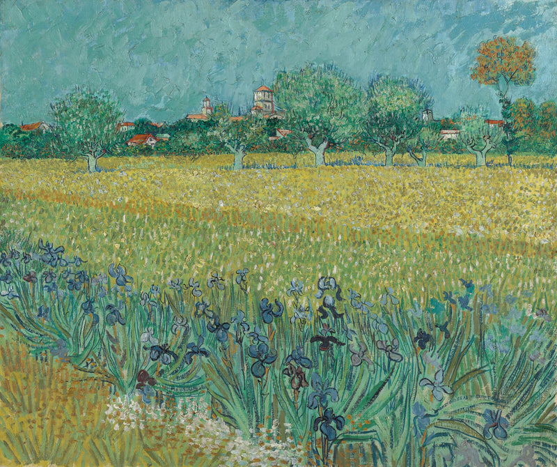 Pole pszenicy z irysami - Vincent van Gogh