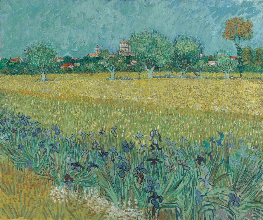 Pole pszenicy z irysami - Vincent van Gogh