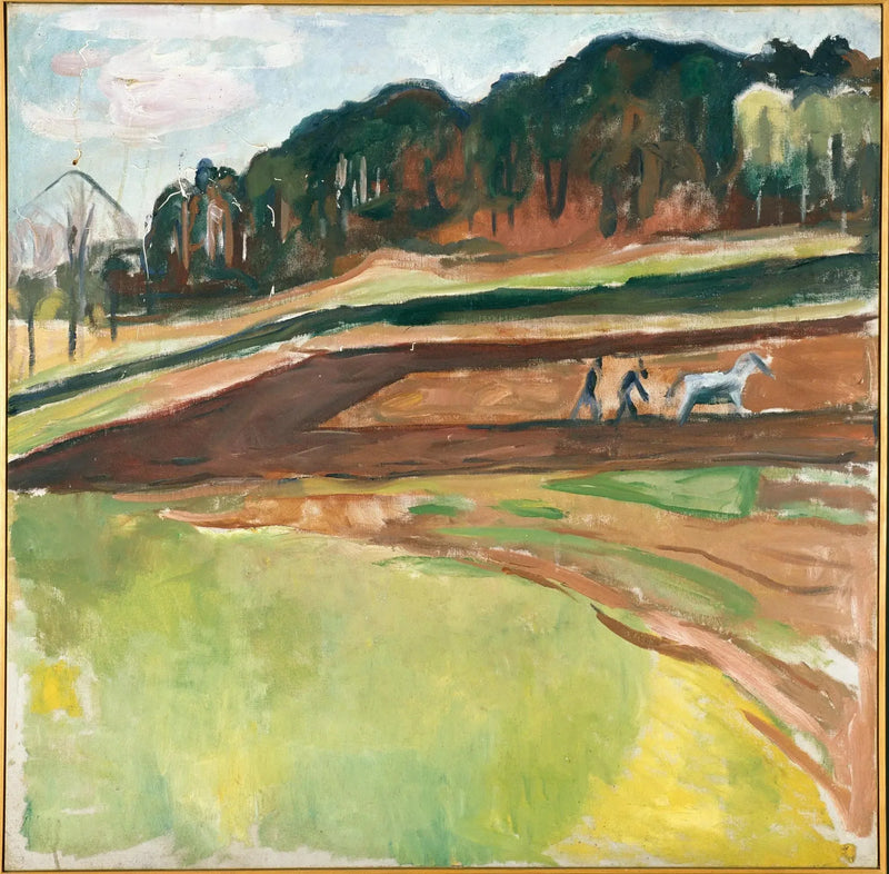 zaoraną ziemię - Edvard Munch