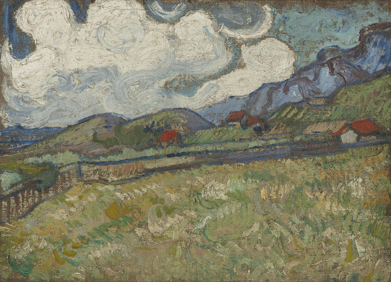 Pole pszenicy za szpitalem Saint-Paul, Saint-Rémy - Vincent van Gogh
