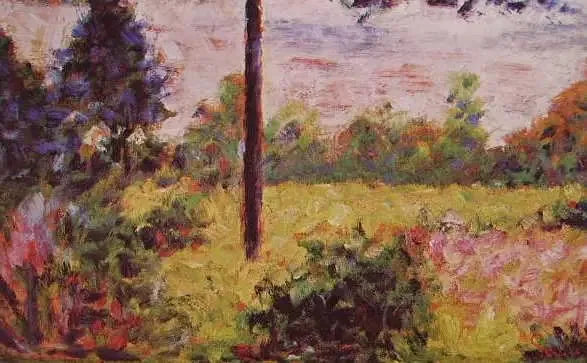 Drzewa w Barbizonie - Georges Seurat