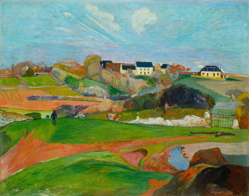 Pola w Pouldu, czyli Krajobraz w Pouldu - Paul Gauguin