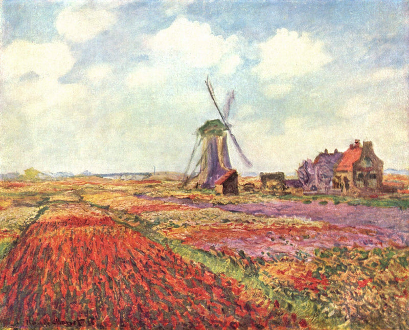 Pola tulipanów w Holandii W1067 - Claude Monet