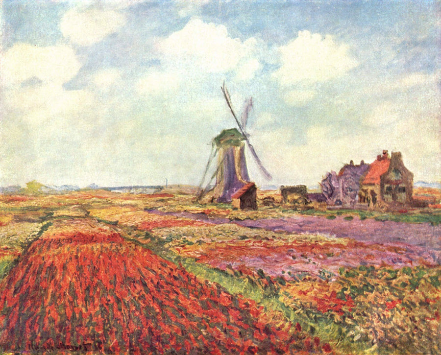 Pola tulipanów w Holandii W1067 - Claude Monet