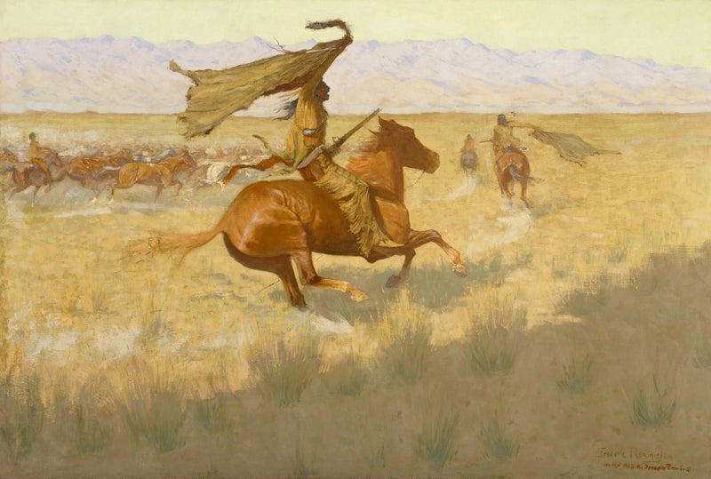 Zmiana właściciela (La Bousculade ; Voleurs de chevaux) - Frederic Remington