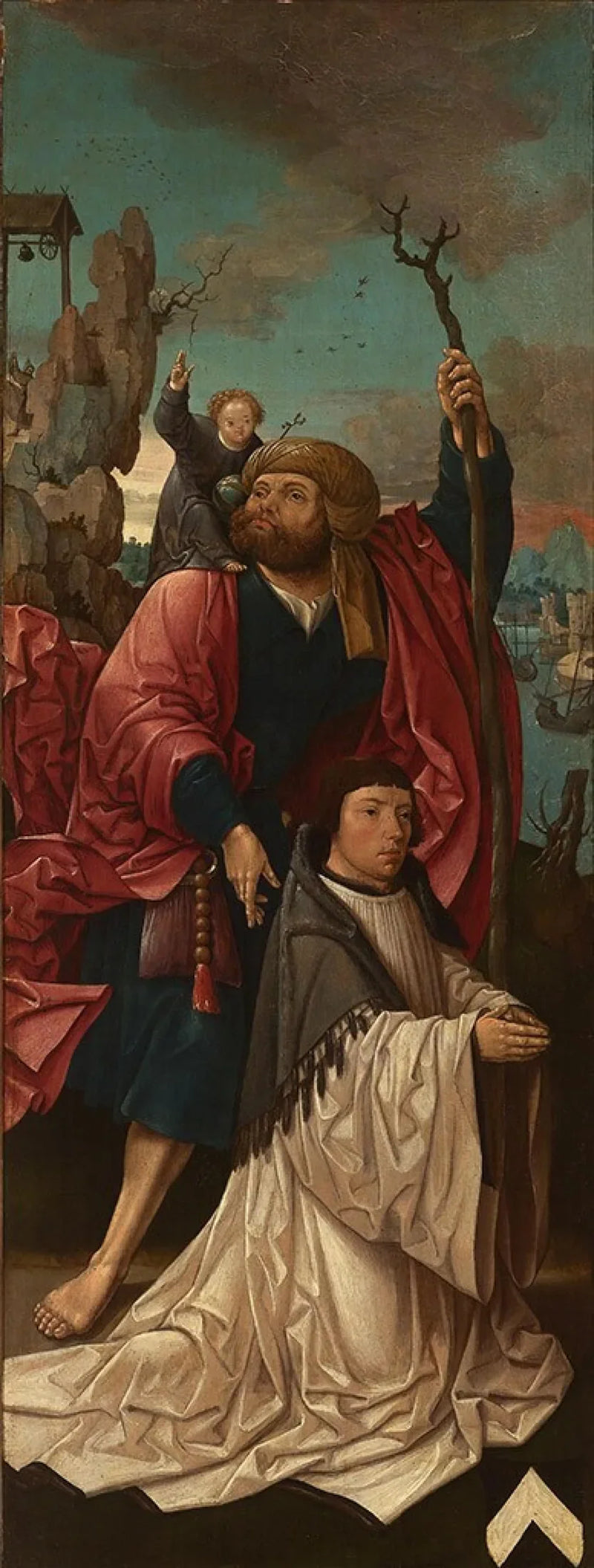 Chanoine Dirk Willemsz van Rietwijk z Świętym Krzysztofem - Jacob Cornelisz van Oostsanen
