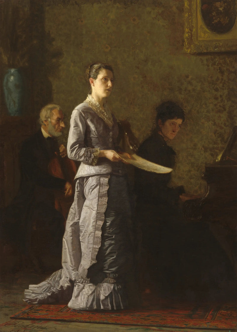 Śpiewanie patetycznej piosenki - Thomas Eakins