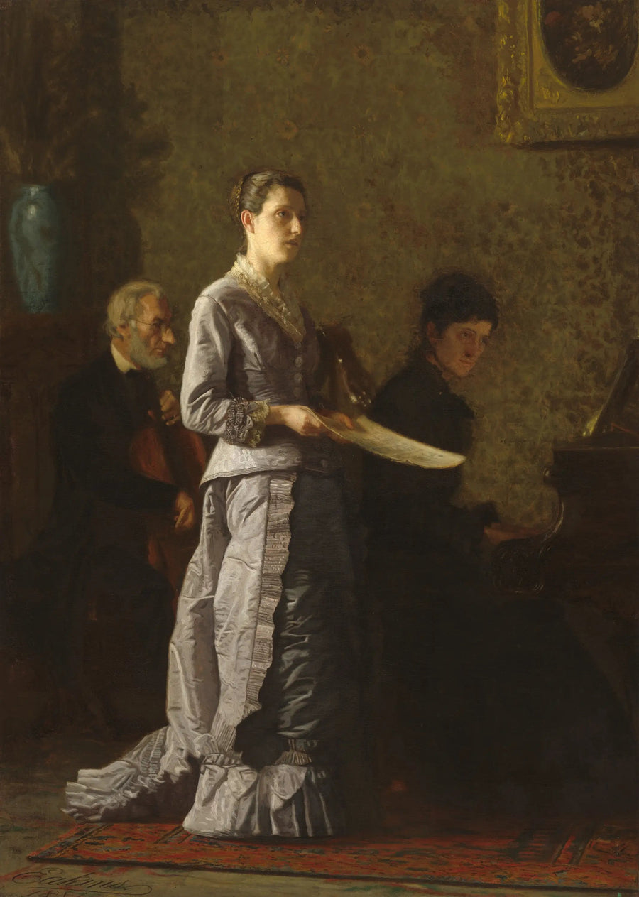 Śpiewanie patetycznej piosenki - Thomas Eakins