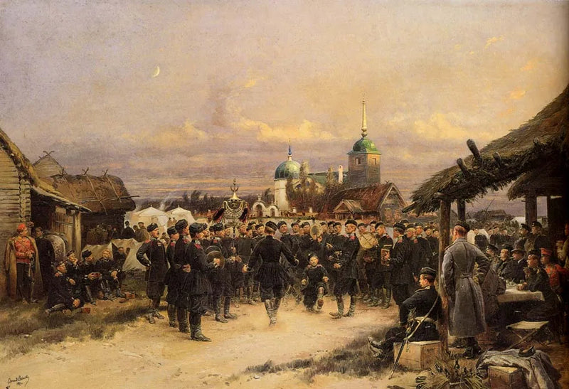 Śpiewak 4. batalionu strzelców w Carskim Siole - Édouard Detaille
