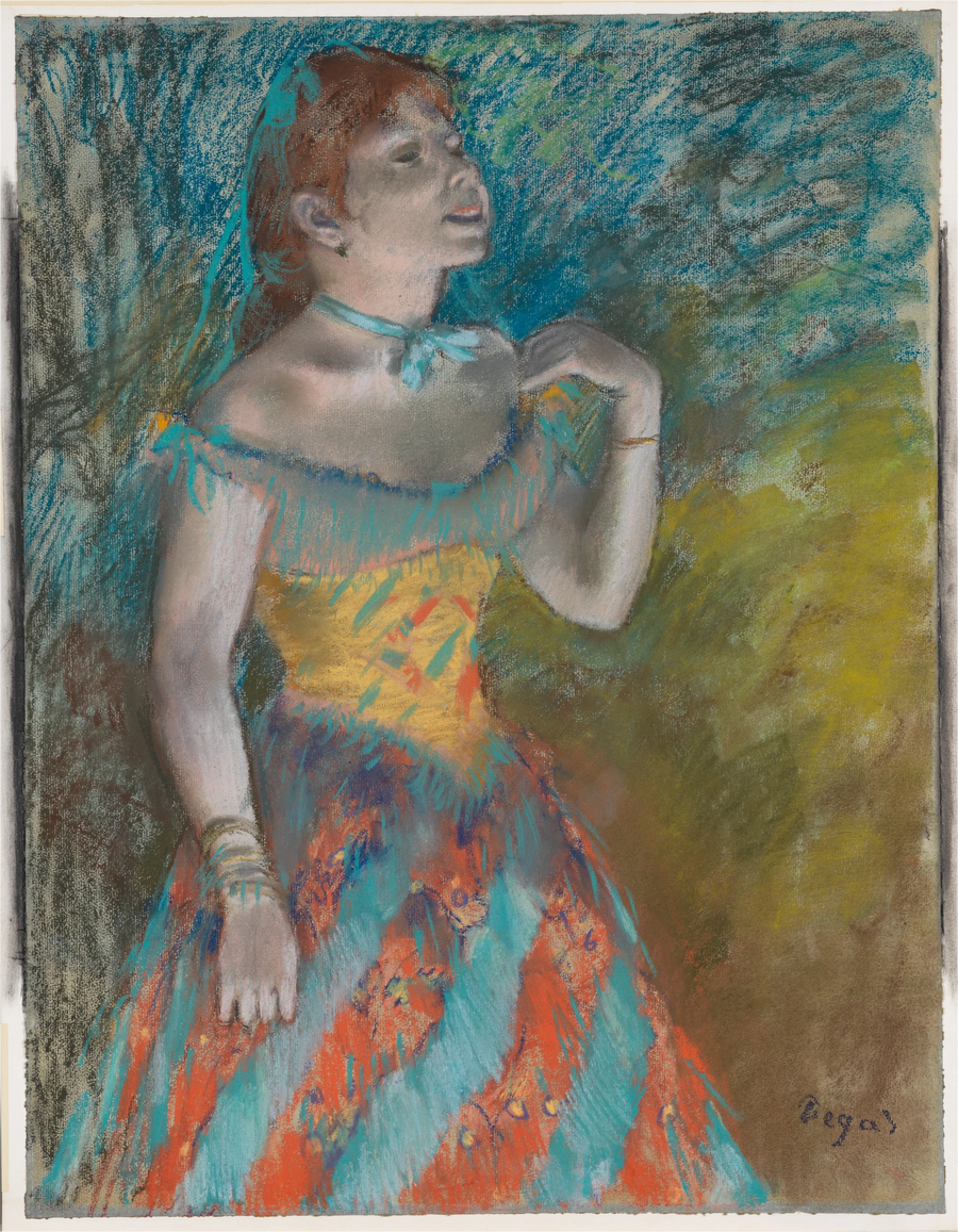 Śpiewak w zieleni - Edgar Degas