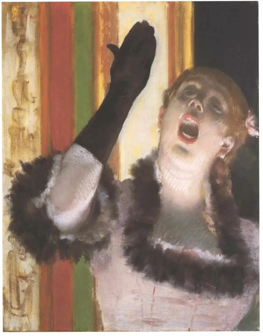 Śpiewaczka kawowa - Edgar Degas