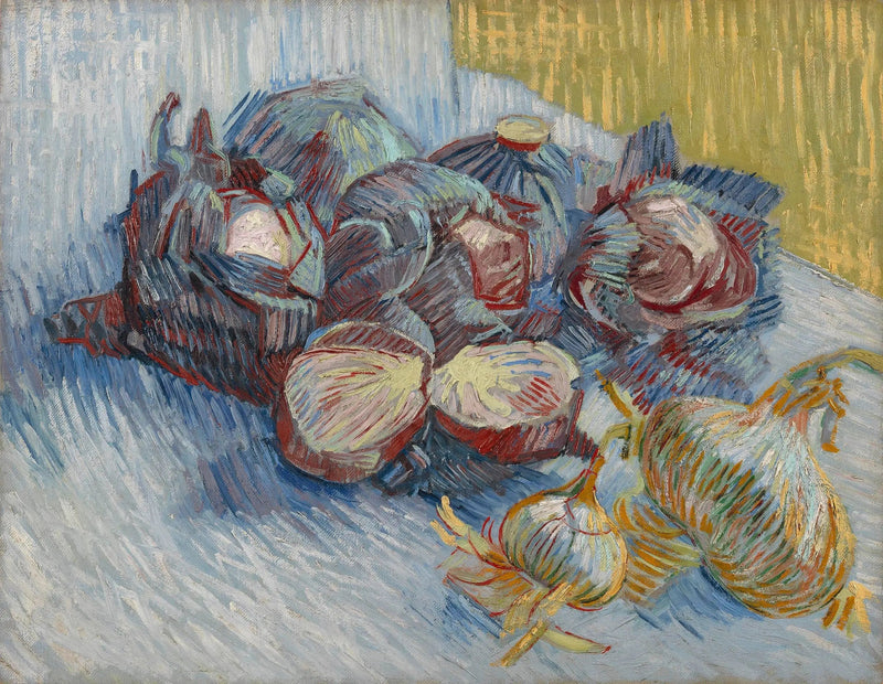 Czerwone węgle i czosnek - Vincent van Gogh