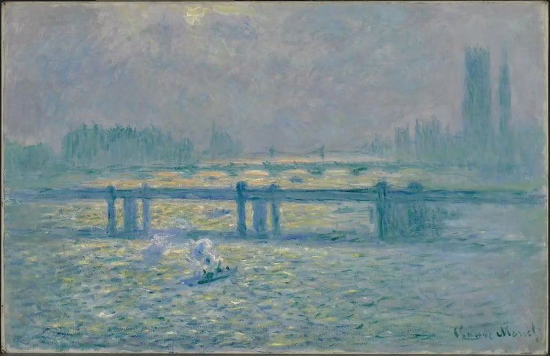 Most Charing Cross, odbicia na Tamizie - Claude Monet