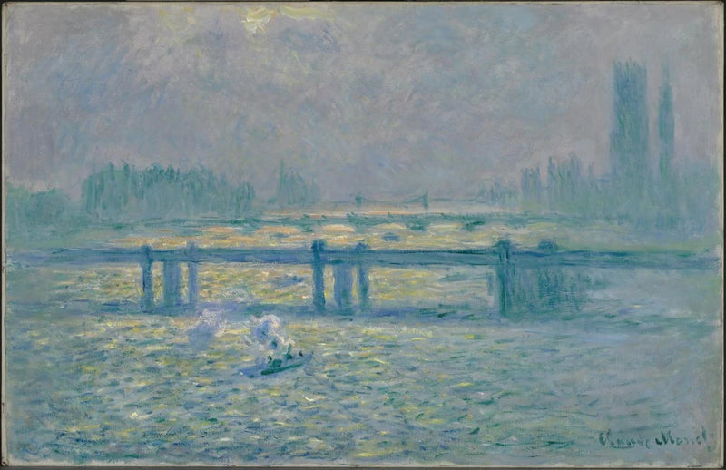 Most Charing Cross, odbicia na Tamizie - Claude Monet