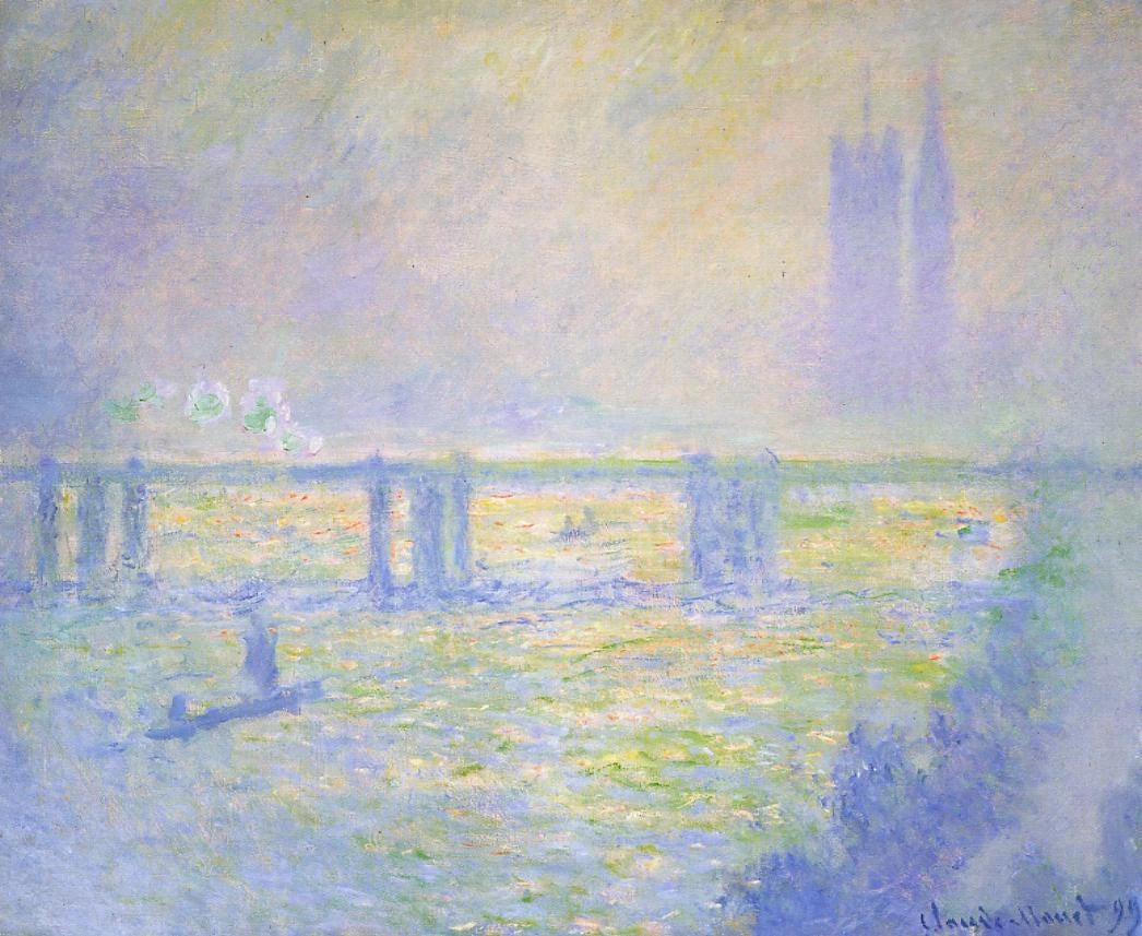 Charing Cross Bridge de Claude Monet, 1899 – Santa Barbara Museum of Art 1968.20.4, Wildenstein 1522
