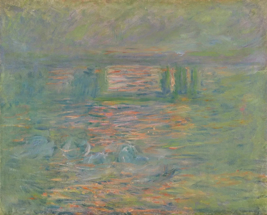Charing Cross Bridge, różowe refleksy - Claude Monet