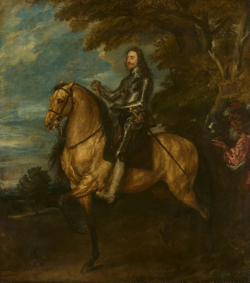 Karol I (1600-1649) na koniu - Antoine van Dyck