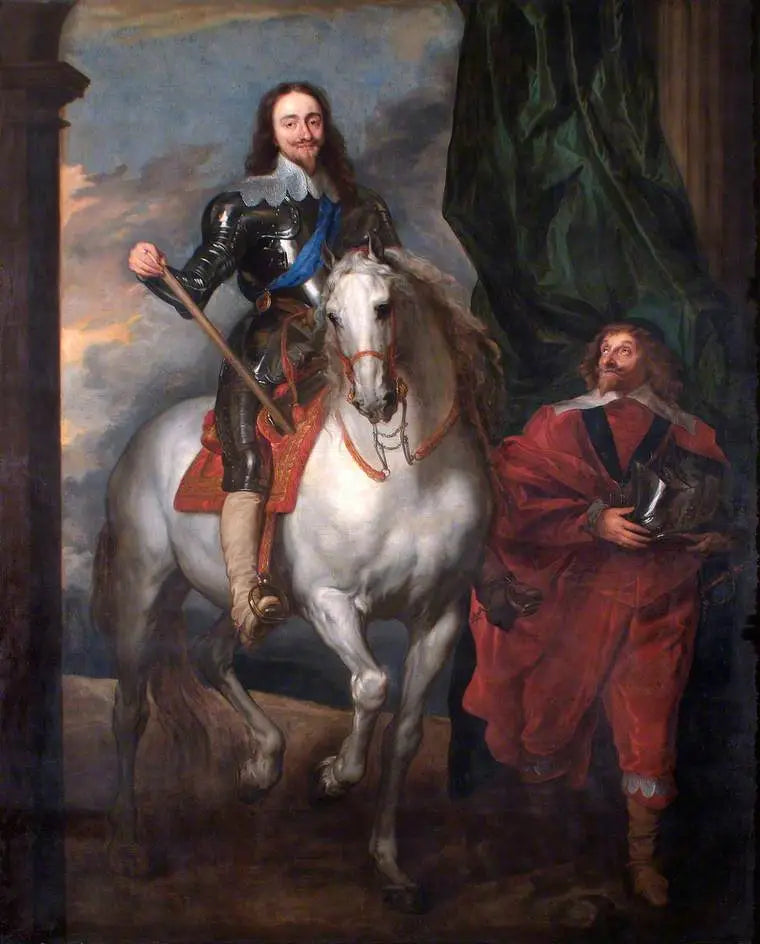 Karol I (1600-1649), na koniu z Panem de Saint-Antoine - Antoine van Dyck