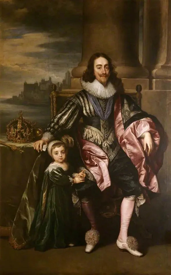 Karol I (1600-1649) i książę Karol (1630-1685) - Antoine van Dyck