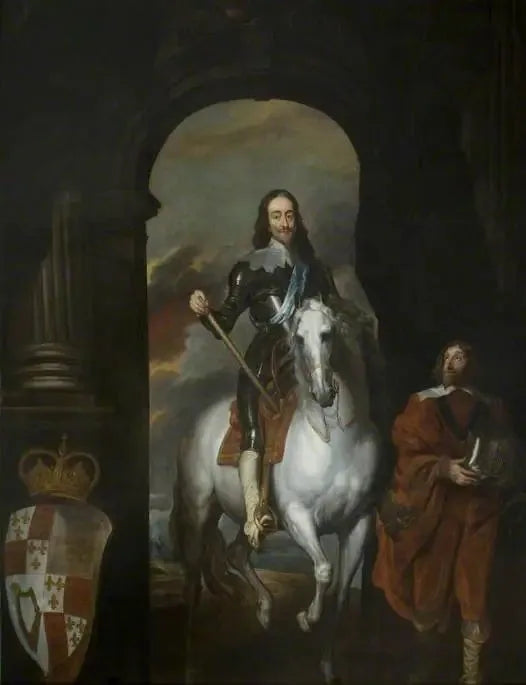 Karol I (1600-1649), na białym koniu - Antoine van Dyck