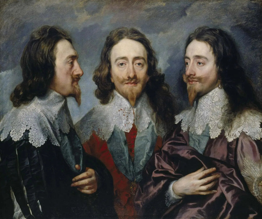 Karol I (w trzech pozycjach) - Antoine van Dyck